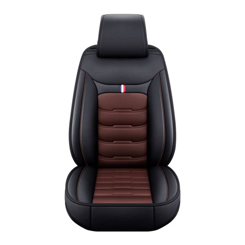 Donliga Autositzbezüge Für Seat Ateca 5-Sitzer-Autositzbezug, Autositzschutz, wasserdichter und verschleißfester Sitzschutz.Schwarz und braun(A-03) von Donliga