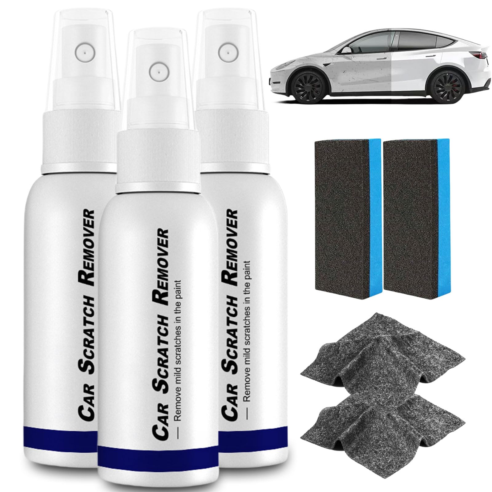 Donubiiu Clear Fix Car Scratch Remover, Clear Fix Kratzer Entferner, Clearfix - Auto-Kratzer-Entferner-Spray, Autolack Reparatur Kratzer Spray, Car Scratch Remover Spray für Autos (100ML,3PCS) von Donubiiu