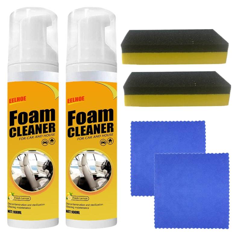 Donubiiu Foam Cleaner Der magische Schaum-Reiniger SPRAYSOFF Multipurpose Foam Cleaner Starker Schaum Foam Cleaner für Autoinnenraum Haus Küche (2PCS) von Donubiiu