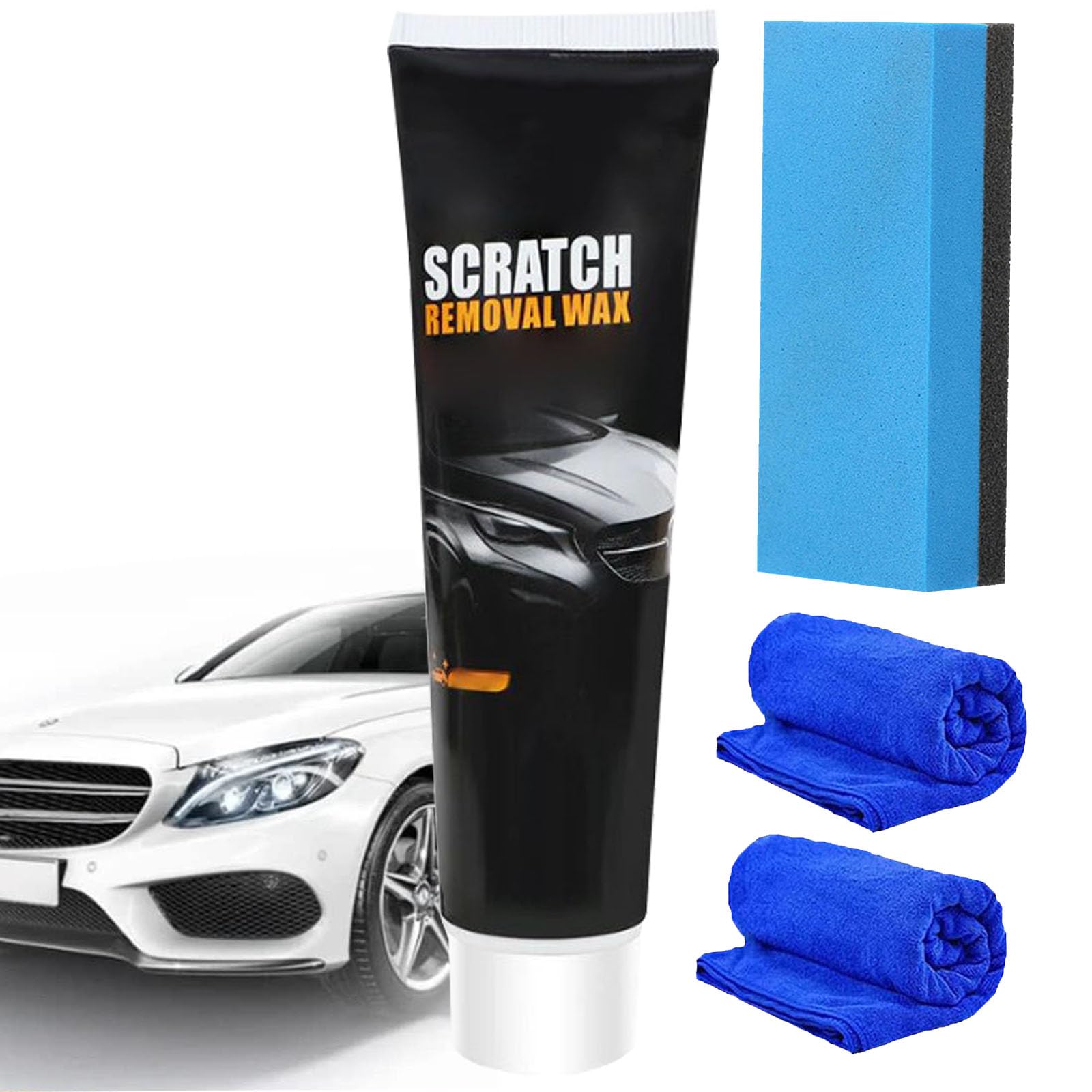 Donubiiu Reparaturpaste für Kratzer im Autolack, Auto Kratzer-Reparatur Set, Car Scratch Repair Agent, Car Scratch Remover, Auto Polish & Paint Restorer, Car Scratch Removal Kit (1PCS) von Donubiiu