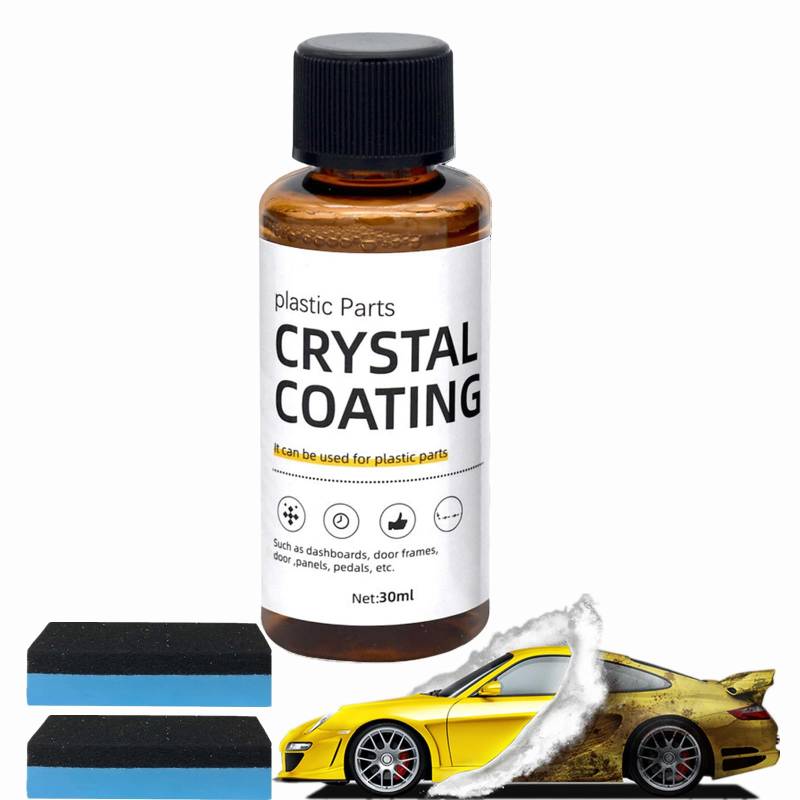 Gluckaro Kunststoff-Sanierungsmittel FüR Autos, Kunstoffpflegemittel Auto,Kunststoffteile Kristalline Beschichtung,Crystal Coating Kunststoff, Car Plastics Restorer (1 Stück) von Donubiiu