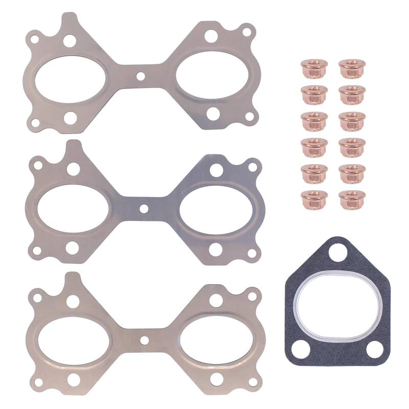 Abgaskrümmerdichtung Schrauben Abgaskrümmer Dichtung Lader Abgasrohr Abgaskrümmer Mutter Dichtungssatz für 3er E46 330d 330xd 5er E39 525d 5er E60 E61 530d 7er E65 E66 E67 730d X3 E83 3.0d X5 E53 3.0d von Doo Engy