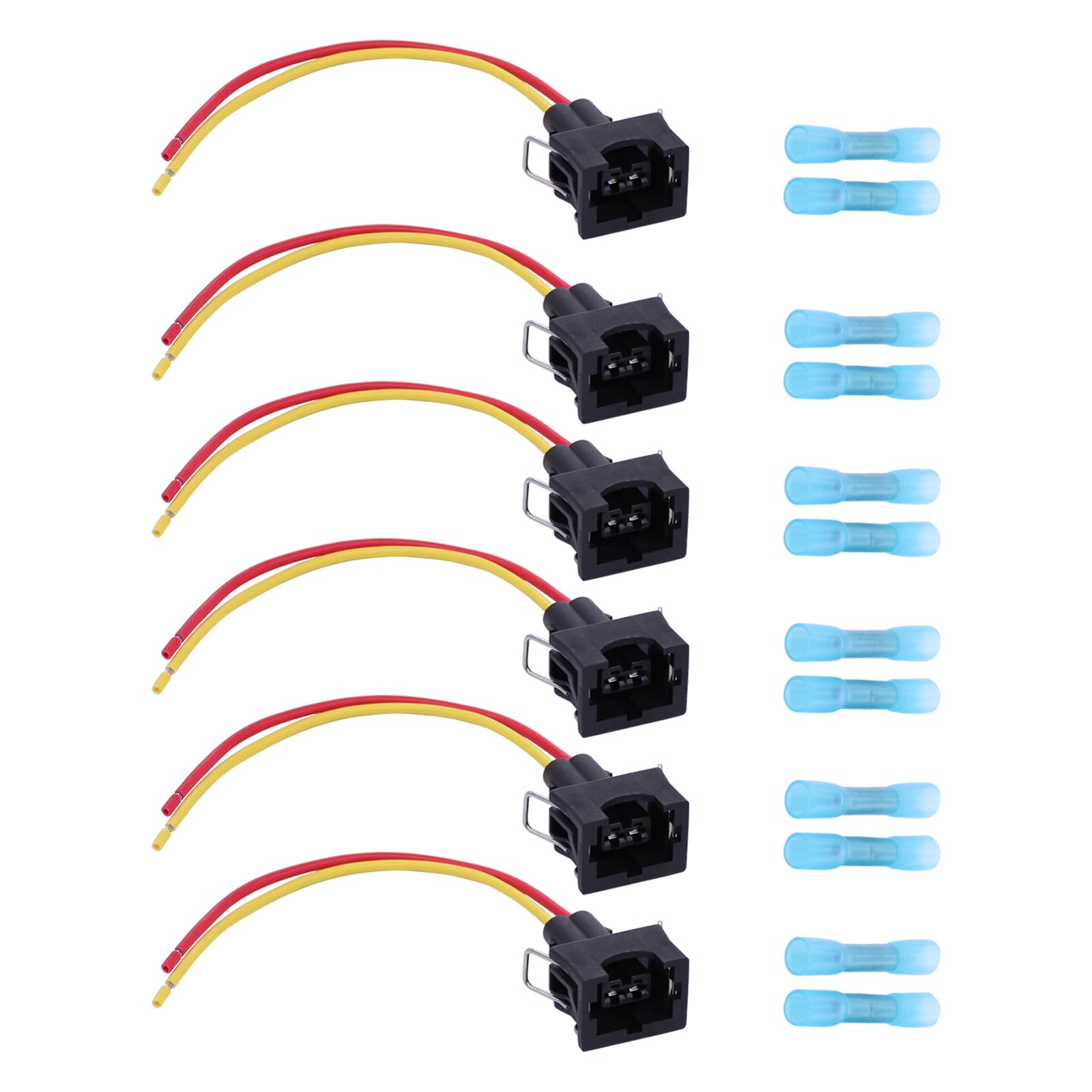 Einspritzdüse Stecker Einspritzventil Kabel Injektor Kabelbaum Universalstecker für Sharan 7M Transporter T4 Polo 9N Polo 6N2 Scirocco für Passat B5 für Passat B5.5 für Passat B3 B2 für Passat 35I B4 von Doo Engy