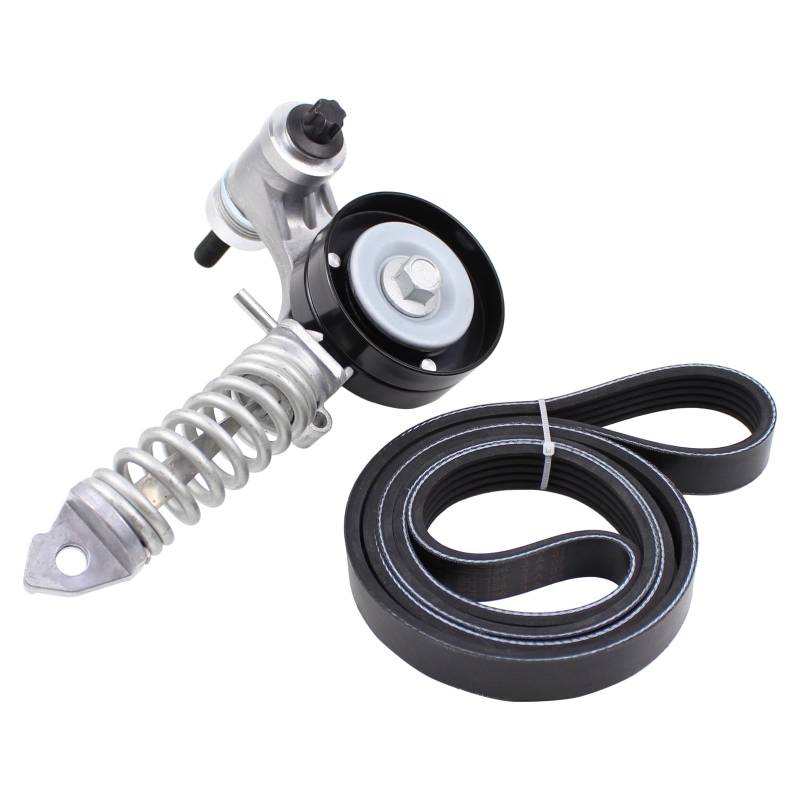 Keilrippenriemensatz Spannrolle Riemenspanner Keilrippenriemen Riemenscheibe Führungsrolle Rippenriemen Reparatursatz Zahnriemensatz für Corsa D Astra J Caravan Astra J GTC Corsa E Cruze 1.2 1.4 LPG von Doo Engy