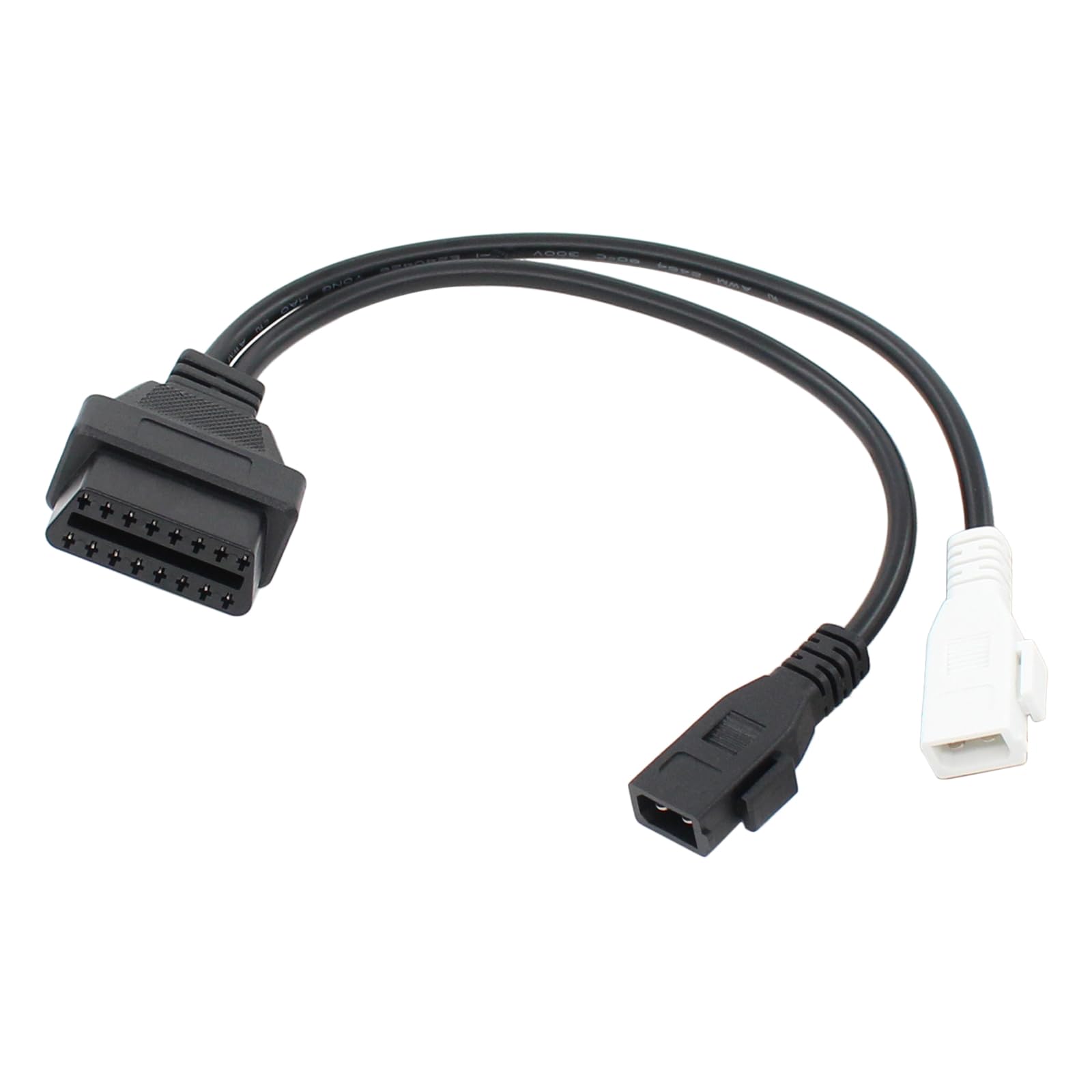 OBD2 Diagnosekabel Adapter OBD 2x2 Pin-Stecker auf 16 Pin Diagnosegerät Kabel OBD-II Diagnosewerkzeuge OBDII Adapterkabel Diagnoseadapterkabel für Passat T4 Polo Corrado 80 B4 80 B3 100 A6 C4 Toledo von Doo Engy