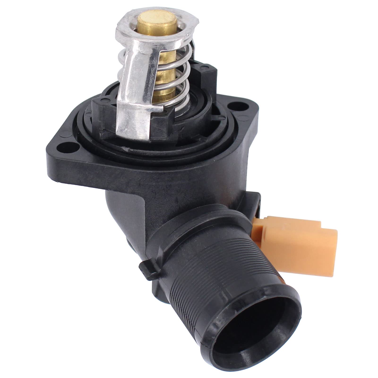 Thermostat mit Gehäuse Sensor Motorkühlmittelthermostat Kühlmittelgehäuse Kühlmittel Kühlmittelthermostat Motorkühlmittel Thermostatgehäuse für C3 C2 Nemo 1007 207 Fiorino Qubo Bipper 1.4 1.1 von Doo Engy