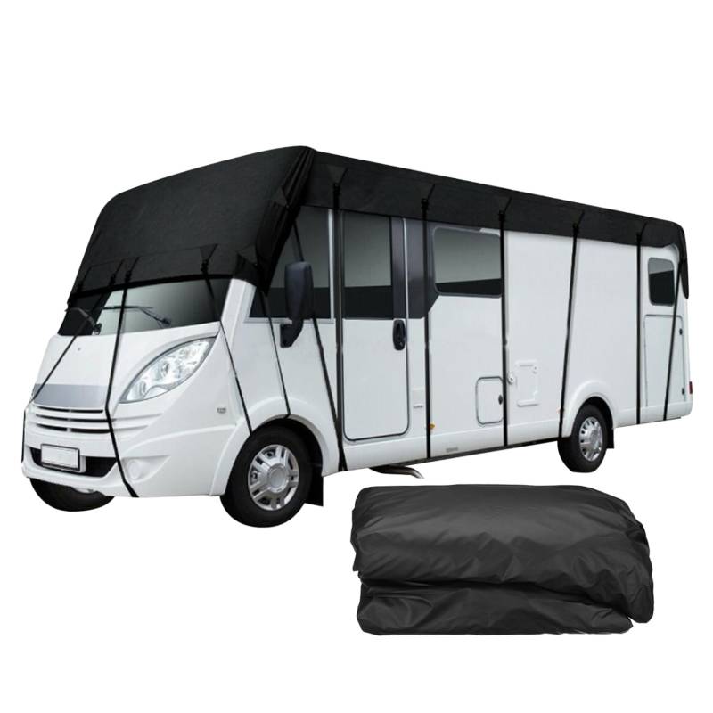 Caravan Cover 210d Oxford Stoffwetter-resistente Wohnmobil-Wohnungsdachabdeckung, 16 x 10 Fuß Faltbarer Wohnmobil-Dachabdeckung Tarpaulin Schutz Allgemeiner Fit Camper Cover RV-Abdeckung für Wohnmobi von Dorccsi