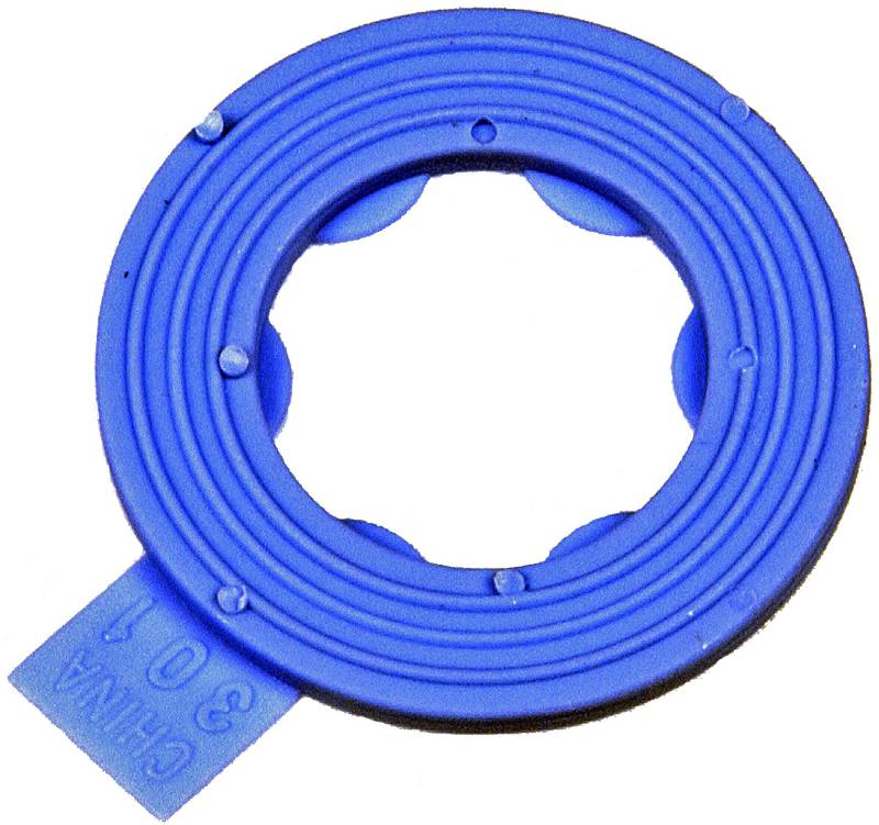 Dorman 097-116CD Nylon-Rippen-Ablaufstopfen-Dichtung, passend für M12, 5 Stück, blau von Dorman