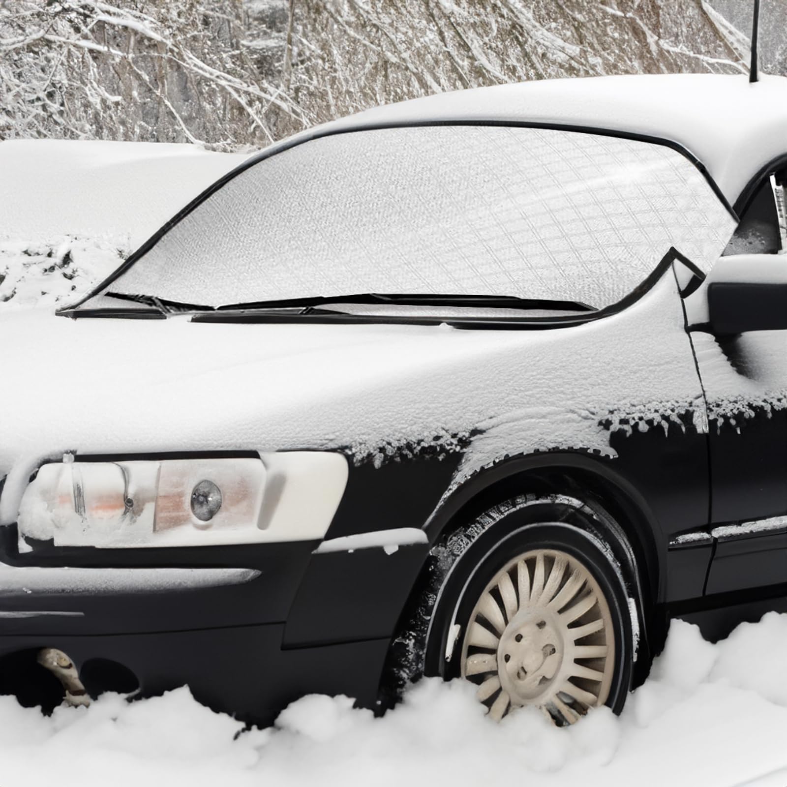 Dorzu Sonnenschutz Auto Frontscheibe,Faltbare Frontscheibenabdeckung Winter Sommer Scheibenfrostschutz Abdeckung, Ultra-Dick gegen Strahlung, Hitze, Sonne und Staub, Passend für die meisten Autos von Dorzu