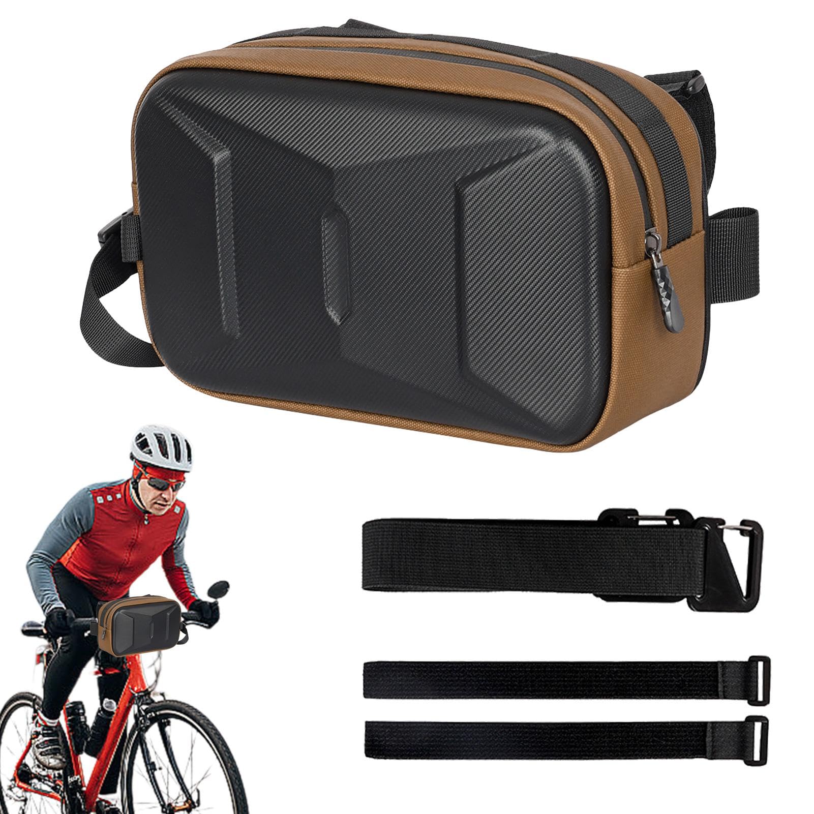 Fahrradlenkertasche, wasserdichte Rollertasche, Lenker-Aufbewahrungstasche, 3-Liter-Lenker-Aufbewahrungstasche für Mountainbikes, Pendlertasche, wasserdichte Mountainbike-Crossbar-Vordertasche von Dottduya