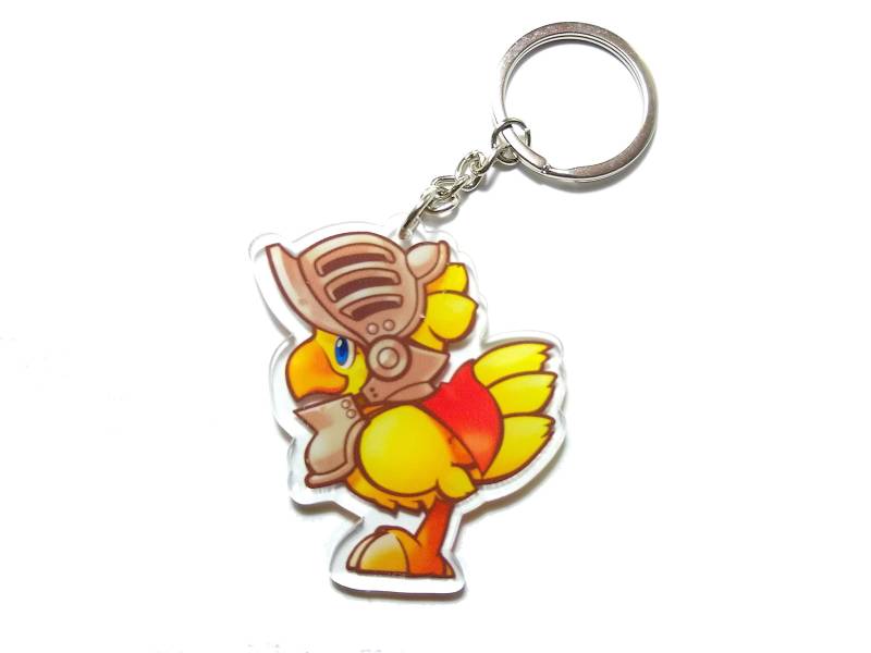 DoubleChin Final Fantasy Chocobo-Schlüsselanhänger, Schwarzer Magier, Small von DoubleChin