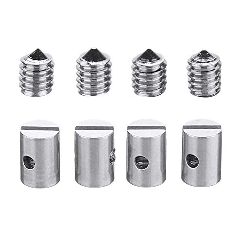 Doumneou 8-teiliges Set Kabelnippel aus Metall, 5 mm, Gaspedal mit Schrauben für Motorroller, Rasenmäher, Auto-Styling-Werkzeug von Doumneou