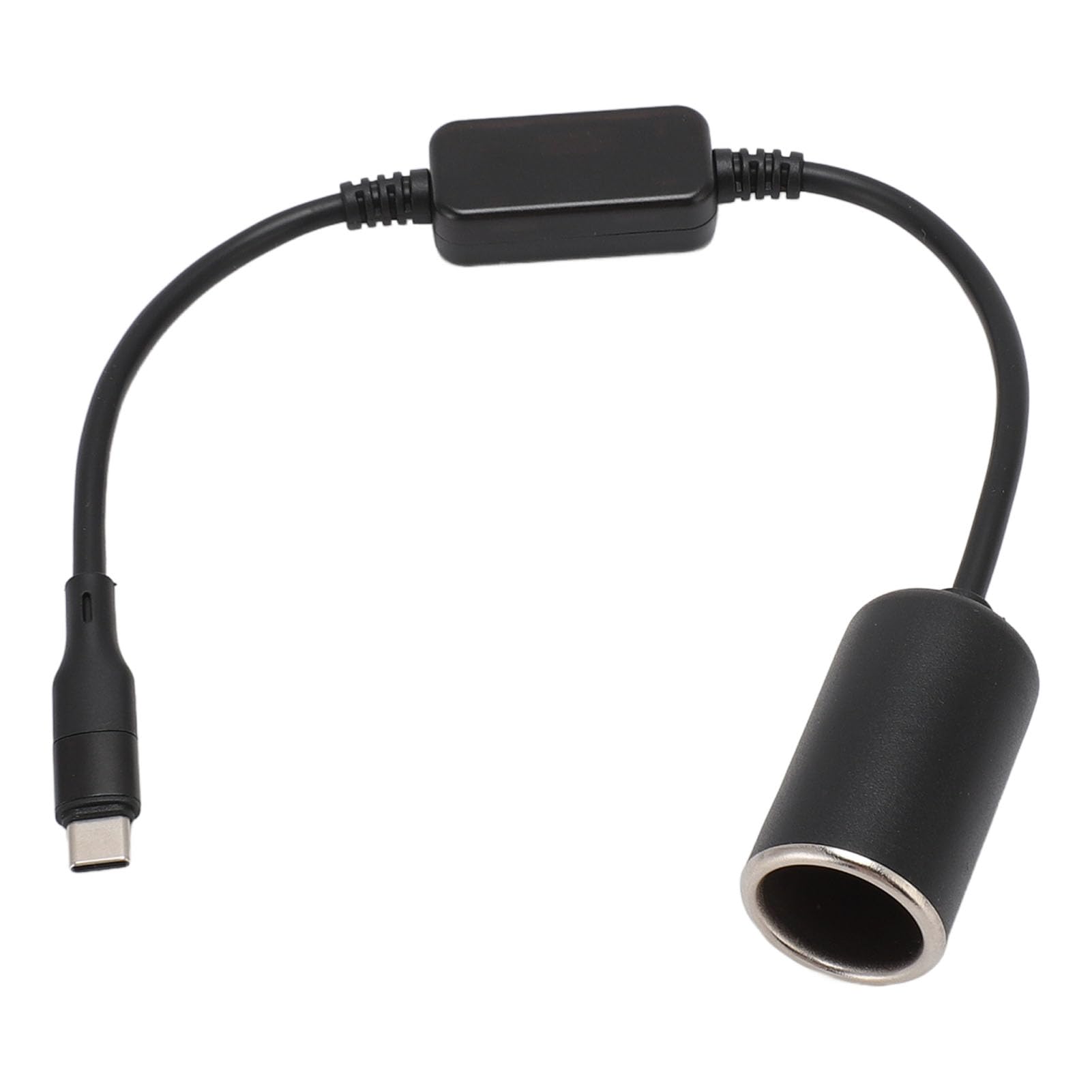 30 Cm USB-C-zu-12-V-Auto-Zigarettenanzünder-Adapter-Stromkabel für Dashcam, Radarwarner, USB-C-zu-Auto-Zigarettenanzünder-Kabelkonverter, 12-V-Zigarettenadapter von Dpofirs