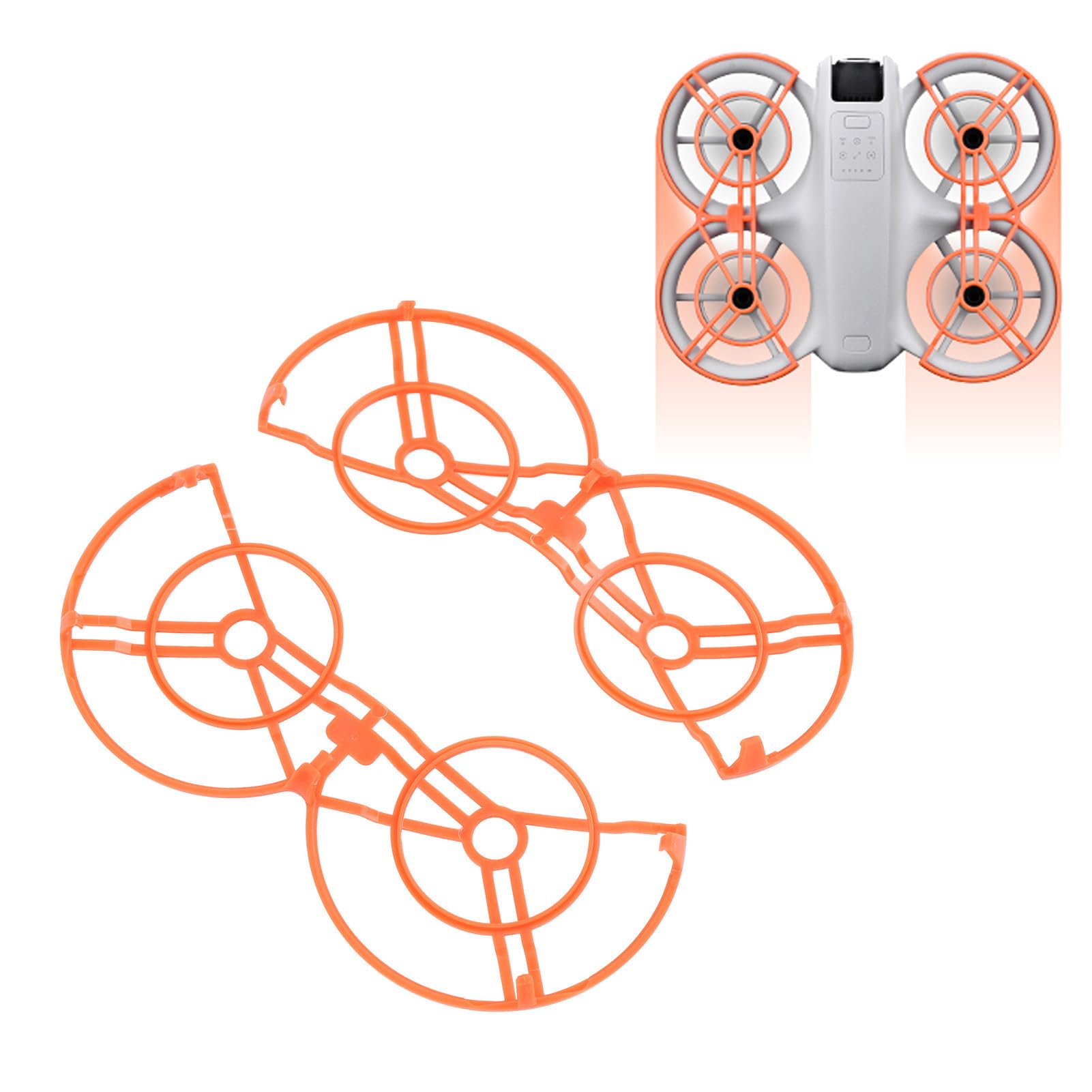 Propellerschutz für Neo Drone, Anti Kollisions Propeller Stoßfänger Schutzhülle, Schlagfest, Drohnen Blätter Stoßstange (ORANGE) von Dpofirs