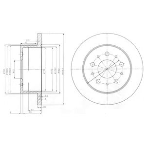 Bremsscheibe Hinterachse Dr!ve+ DP1010.11.0234 von Dr!ve+