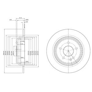 Bremsscheibe Hinterachse Dr!ve+ DP1010.11.0270 von Dr!ve+