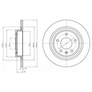 Bremsscheibe Hinterachse Dr!ve+ DP1010.11.0314 von Dr!ve+