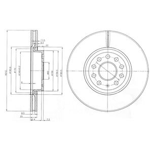 Bremsscheibe Vorderachse Dr!ve+ DP1010.11.0433 von Dr!ve+