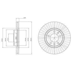 Bremsscheibe Vorderachse Dr!ve+ DP1010.11.0862 von Dr!ve+