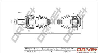 Dr!ve+ Antriebswelle [Hersteller-Nr. DP2110.10.0110] für BMW von Dr!ve+