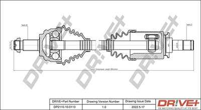 Dr!ve+ Antriebswelle [Hersteller-Nr. DP2110.10.0113] für BMW von Dr!ve+