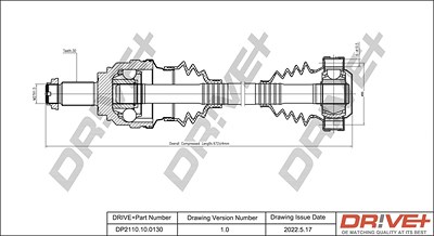 Dr!ve+ Antriebswelle [Hersteller-Nr. DP2110.10.0130] für BMW von Dr!ve+