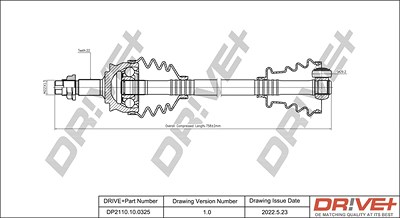 Dr!ve+ Antriebswelle [Hersteller-Nr. DP2110.10.0325] für Fiat, Ford von Dr!ve+