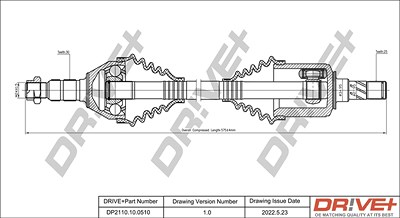 Dr!ve+ Antriebswelle [Hersteller-Nr. DP2110.10.0510] für Opel von Dr!ve+