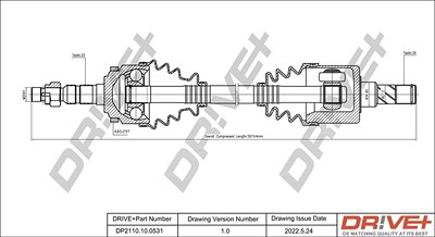 Dr!ve+ Antriebswelle [Hersteller-Nr. DP2110.10.0531] für Opel von Dr!ve+