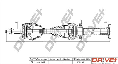 Dr!ve+ Antriebswelle [Hersteller-Nr. DP2110.10.1009] für VW von Dr!ve+