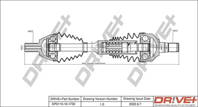 Dr!ve+ Antriebswelle [Hersteller-Nr. DP2110.10.1730] für Volvo von Dr!ve+