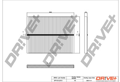 Dr!ve+ Filter, Innenraumluft [Hersteller-Nr. DP1110.12.0113] für Opel von Dr!ve+