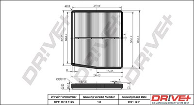 Dr!ve+ Filter, Innenraumluft [Hersteller-Nr. DP1110.12.0125] für Volvo von Dr!ve+