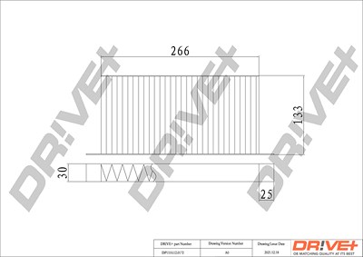 Dr!ve+ Filter, Innenraumluft [Hersteller-Nr. DP1110.12.0172] für Renault von Dr!ve+