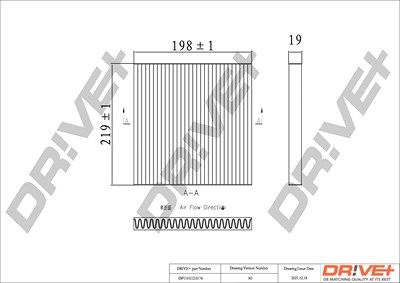 Dr!ve+ Filter, Innenraumluft [Hersteller-Nr. DP1110.12.0174] für Toyota von Dr!ve+