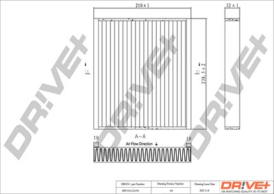 Dr!ve+ Filter, Innenraumluft [Hersteller-Nr. DP1110.12.0193] für Opel von Dr!ve+