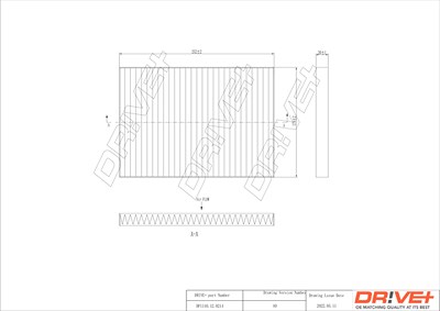 Dr!ve+ Filter, Innenraumluft [Hersteller-Nr. DP1110.12.0214] für Tesla von Dr!ve+