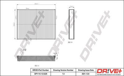 Dr!ve+ Filter, Innenraumluft [Hersteller-Nr. DP1110.12.0226] für Ford, Volvo von Dr!ve+