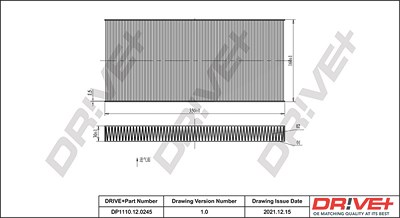 Dr!ve+ Filter, Innenraumluft [Hersteller-Nr. DP1110.12.0245] für Ford von Dr!ve+