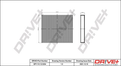 Dr!ve+ Filter, Innenraumluft [Hersteller-Nr. DP1110.12.0254] für Hyundai, Kia von Dr!ve+