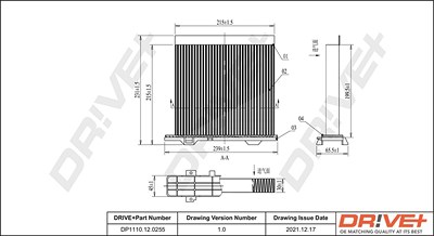 Dr!ve+ Filter, Innenraumluft [Hersteller-Nr. DP1110.12.0255] für Mitsubishi von Dr!ve+