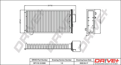 Dr!ve+ Filter, Innenraumluft [Hersteller-Nr. DP1110.12.0300] für Citroën von Dr!ve+