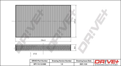 Dr!ve+ Filter, Innenraumluft [Hersteller-Nr. DP1110.12.0360] für Land Rover von Dr!ve+