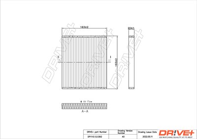 Dr!ve+ Filter, Innenraumluft [Hersteller-Nr. DP1110.12.0362] für Nissan, Suzuki von Dr!ve+