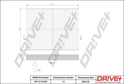 Dr!ve+ Filter, Innenraumluft [Hersteller-Nr. DP1110.12.0370] für Hyundai von Dr!ve+