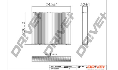 Dr!ve+ Filter, Innenraumluft [Hersteller-Nr. DP1110.12.0397] für Alpina, BMW, Rolls-royce von Dr!ve+