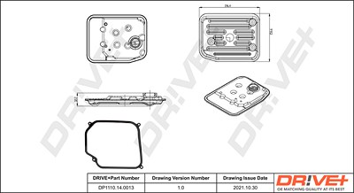 Dr!ve+ Hydraulikfiltersatz, Automatikgetriebe [Hersteller-Nr. DP1110.14.0013] für Audi, Seat, VW von Dr!ve+