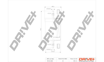 Dr!ve+ Kraftstofffilter [Hersteller-Nr. DP1110.13.0018] für Audi, Seat, Skoda, VW von Dr!ve+