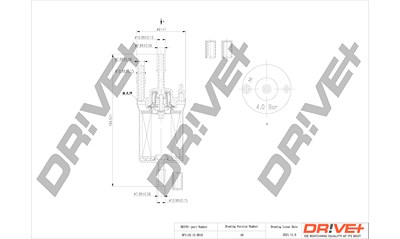 Dr!ve+ Kraftstofffilter [Hersteller-Nr. DP1110.13.0019] für Audi, Seat, Skoda, VW von Dr!ve+