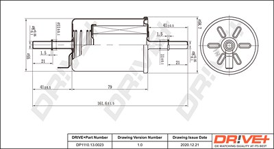 Dr!ve+ Kraftstofffilter [Hersteller-Nr. DP1110.13.0023] für Chevrolet, Gm Korea von Dr!ve+